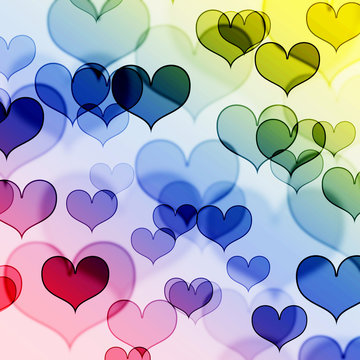 beautiful heart shape background