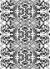 background with abstract black curls