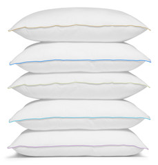 Obraz premium Five pillows. Isolated