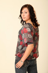 Beautiful Young Brunette Woman
