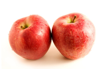 Two red apples