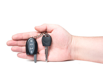Car Key in Hand.