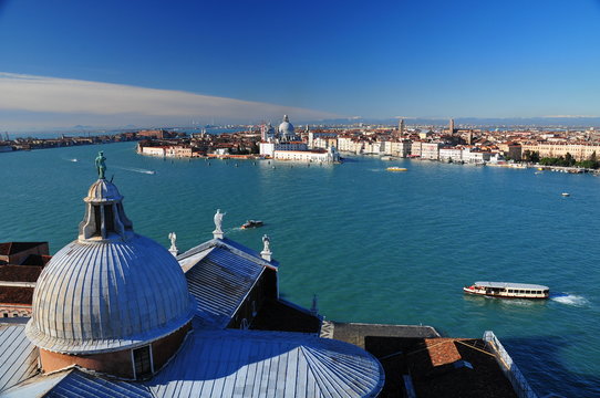 view of Venice from San Giorgio tower