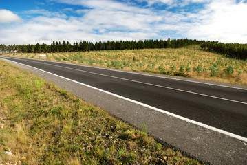 Fototapeta premium Country Highway at the Galicia