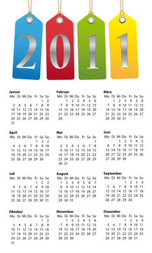 2011 Anhänger Kalender