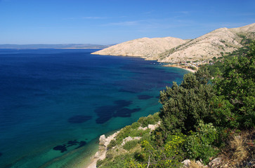Fototapeta premium Stara Baska Strand - Stara Baska beach 01