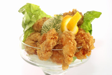 Frittiierte Garnelen
