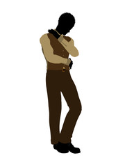 African American Business Man Silhouette