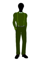African American Business Man Silhouette