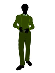 African American Business Man Silhouette