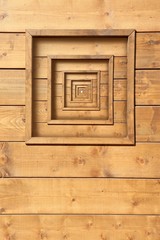 psychedelic wooden window zoom concentric