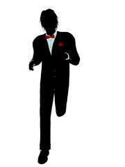 Man in a Tuxedo Silhouette