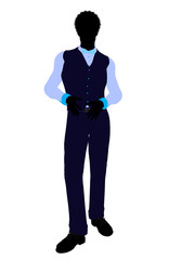 African American Business Man Silhouette