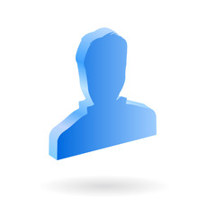 user avatar community 3d icon vector