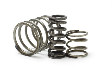 Naklejka premium Metal spring coils