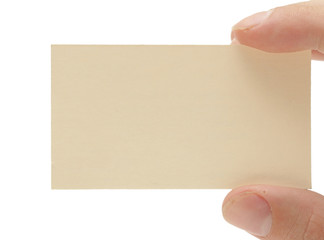 Obraz premium Hand holding blank business card