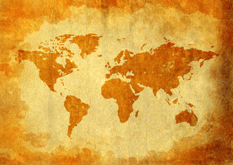 Fototapeta premium World Map Old