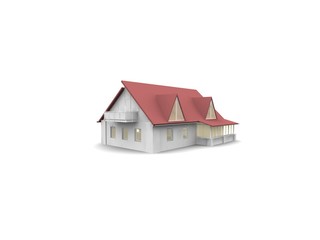 house isolated on white