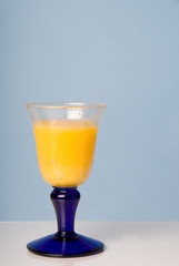 A glass of orange juice