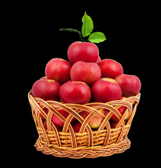 Fototapeta na wymiar .Basket of apples