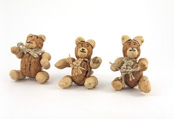 Bears made from nuts