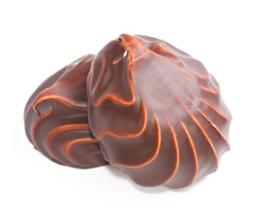 Marshmallow isolated on the white background