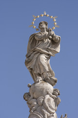 Historische Pestsäule in Telc