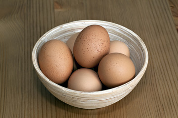Fresh Eggs in a Bowl