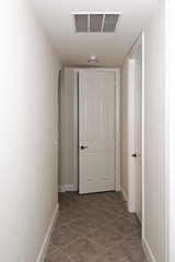 hallway with doors