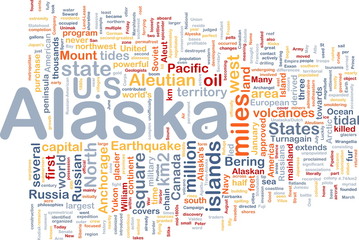 Alaska state background concept