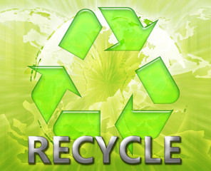 Global recycling eco symbol