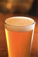 Glass of Beer With Foam