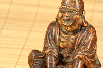 The monk saying a prayer