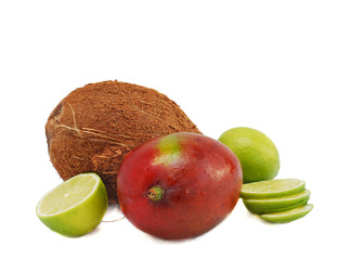 Fruits and coconut