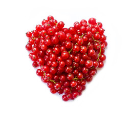 red currant  isolated on a white background.