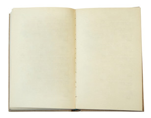 blank open book