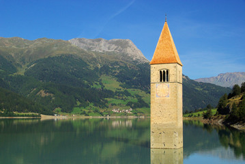 Reschensee mit Kirche - Reschensee with church 31