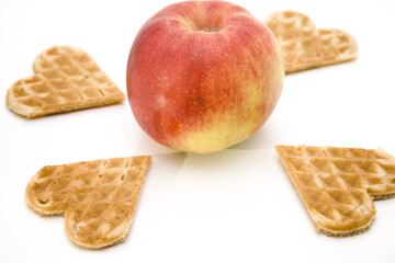 Apfel mit Herz