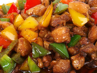 Chinese Fried Chicken with peppers