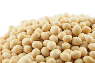 Close up of soy beans