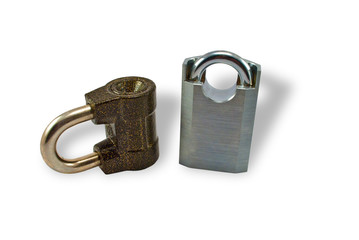 Two locks, the isolated image