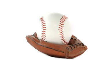 Baseball im Handschuh
