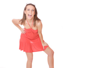 Portrait of young woman