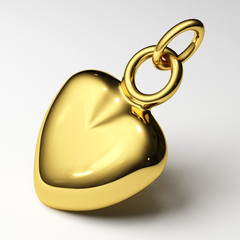 Jewelry gold heart