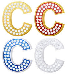 jewelry letter C