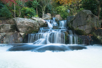 Naklejka premium Oriental waterfall landscape