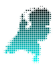 Fototapeta na wymiar Karte der Niederlande