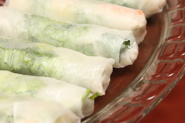 Les rouleaux printemps