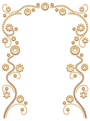 Chain and gear border