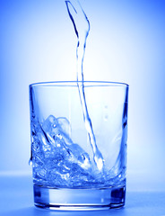 Water in a glass